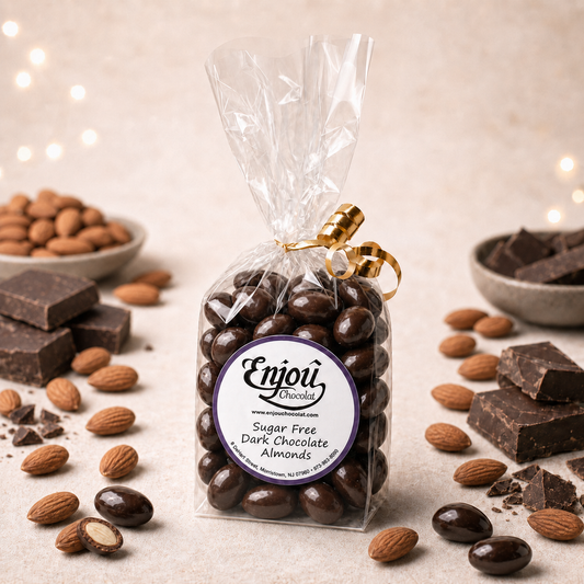 Sugar Free Dark Chocolate Almonds.