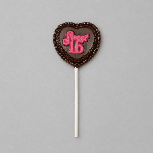 Sweet Sixteen Heart Lolly