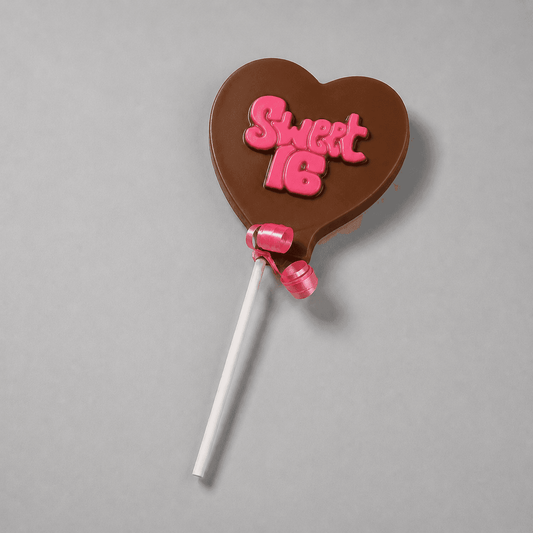 Sweet Sixteen Heart Lolly - Large