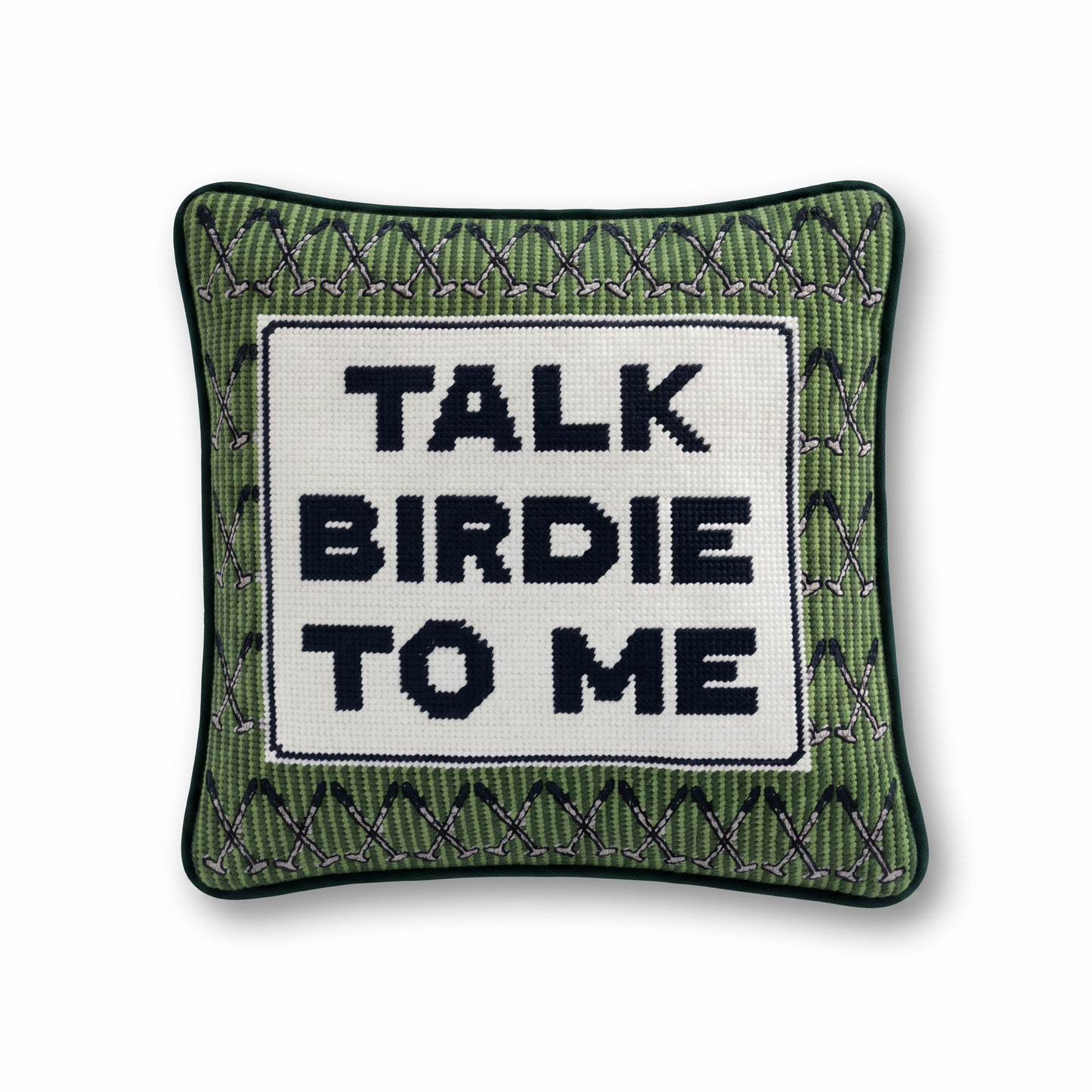 Talk Birdie To Me Needlepoint Pillow