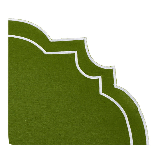 Nantucket Green & White Placemat & Napkin