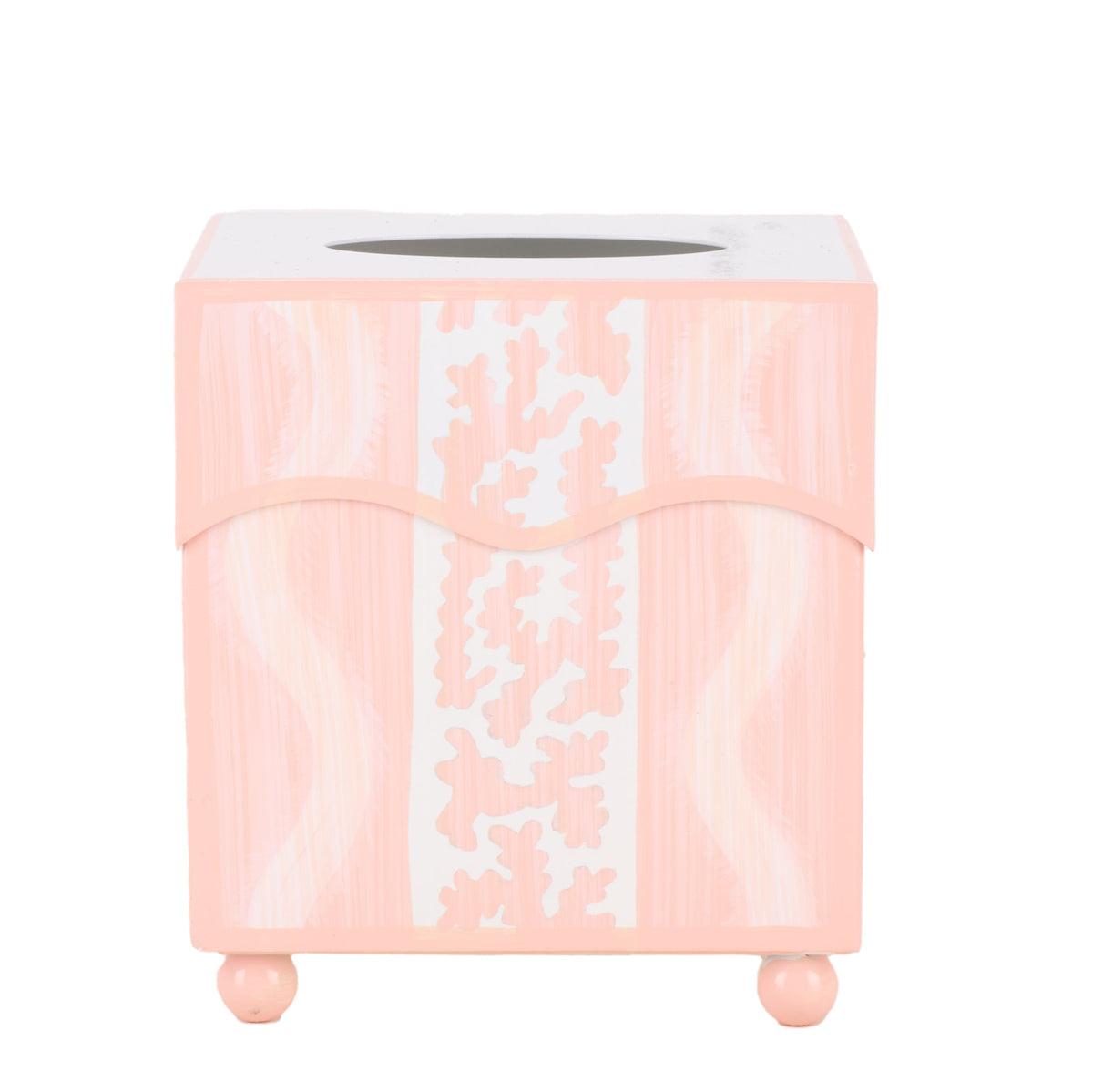 Pink Ikat Wastepaper Basket & Tissue (2 Options)
