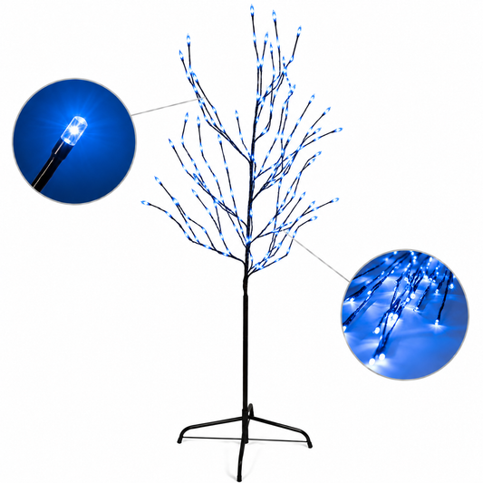 5ft 120L Tree Light, Blue