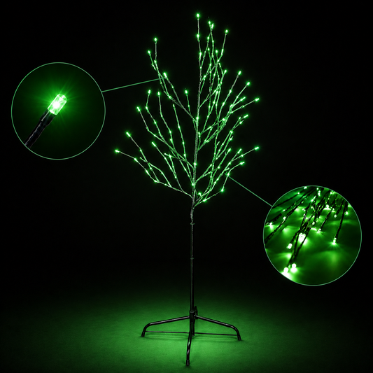 5ft 120L Tree Light, Green