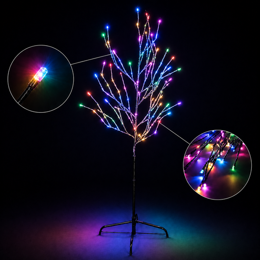 7ft 180L Tree Light, Multicolor