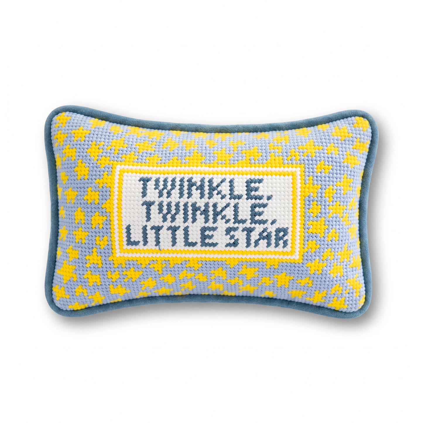 Twinkle Twinkle Mini Needlepoint Pillow