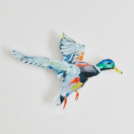 Take Flight Mallard Duck Acrylic Wall Contour