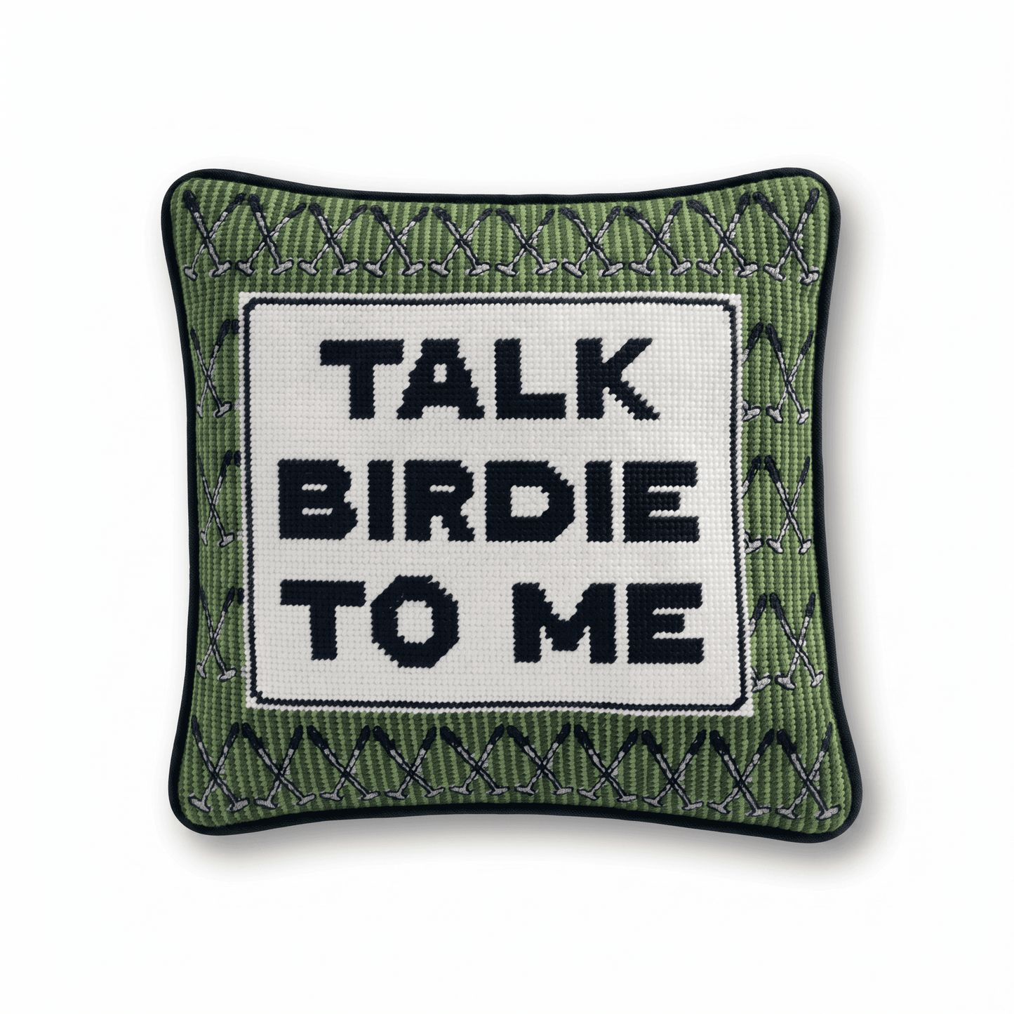 Talk Birdie To Me Needlepoint Pillow