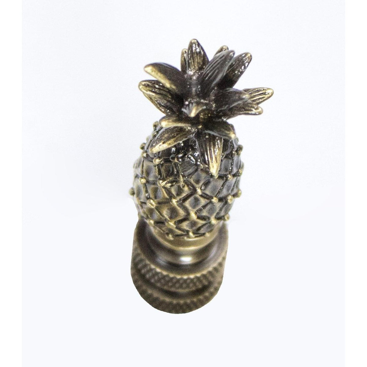 Tall Pineapple Ceiling Fan Pull, 2.5"h with 12" Antiqued Brass Chain