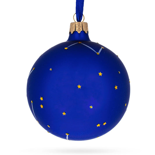 Taurus Zodiac Horoscope Sign Glass Ball Christmas Ornament 3.25 Inches