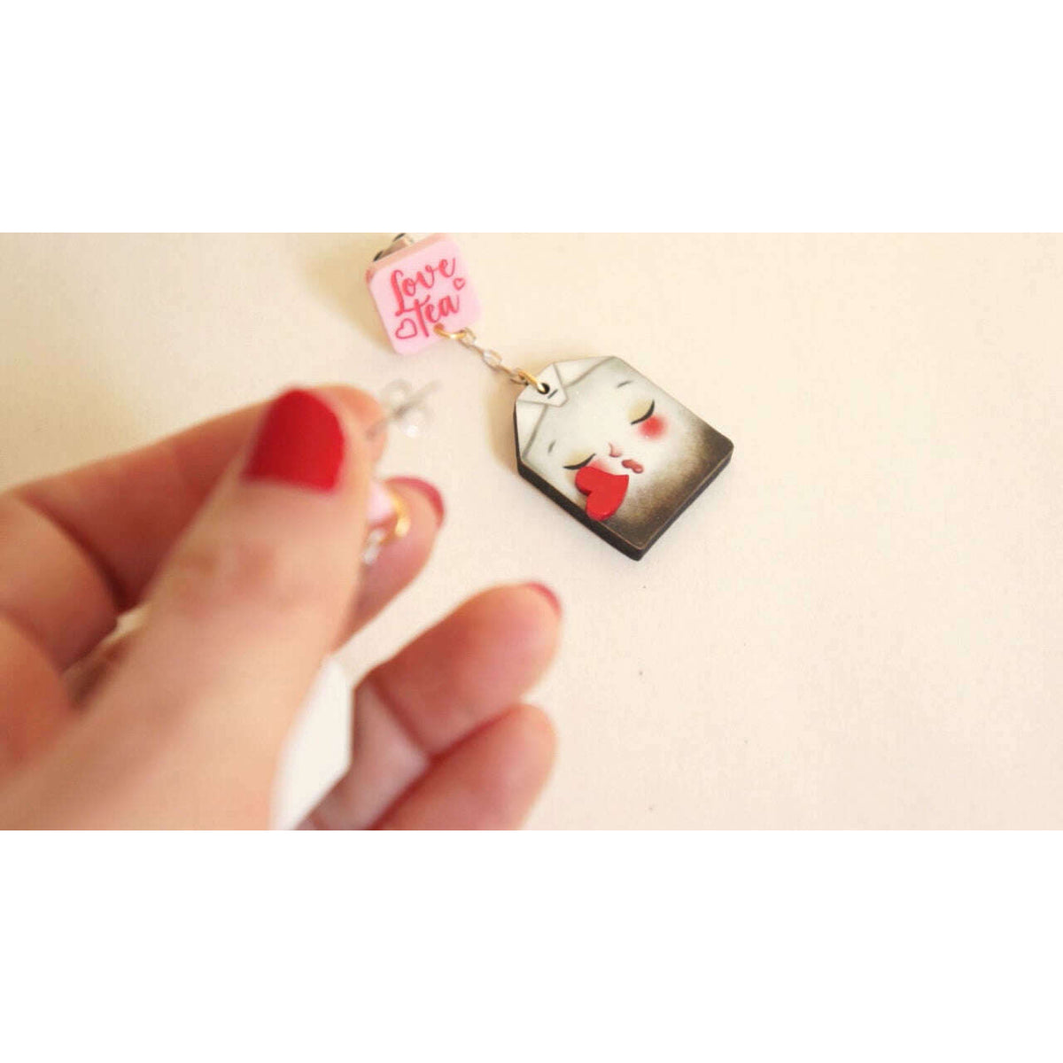 Tea of Love Earrings by Laliblue