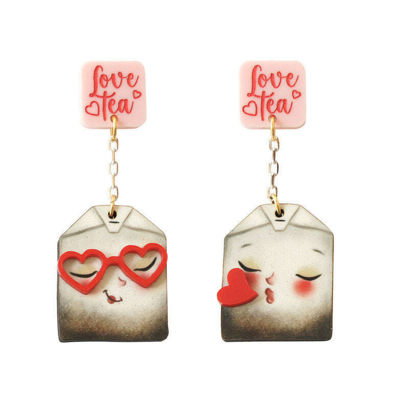 Tea of Love Earrings by Laliblue