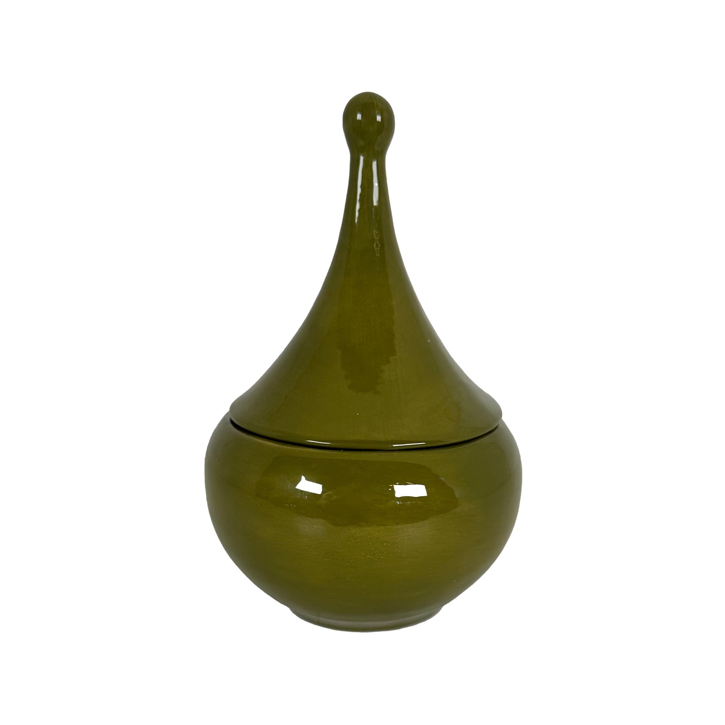 Teardrop Jars in Martini Green