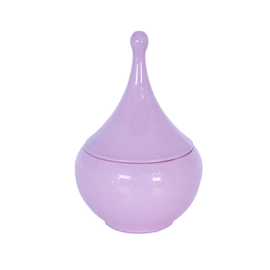 Teardrop Jars in Purple Tweed