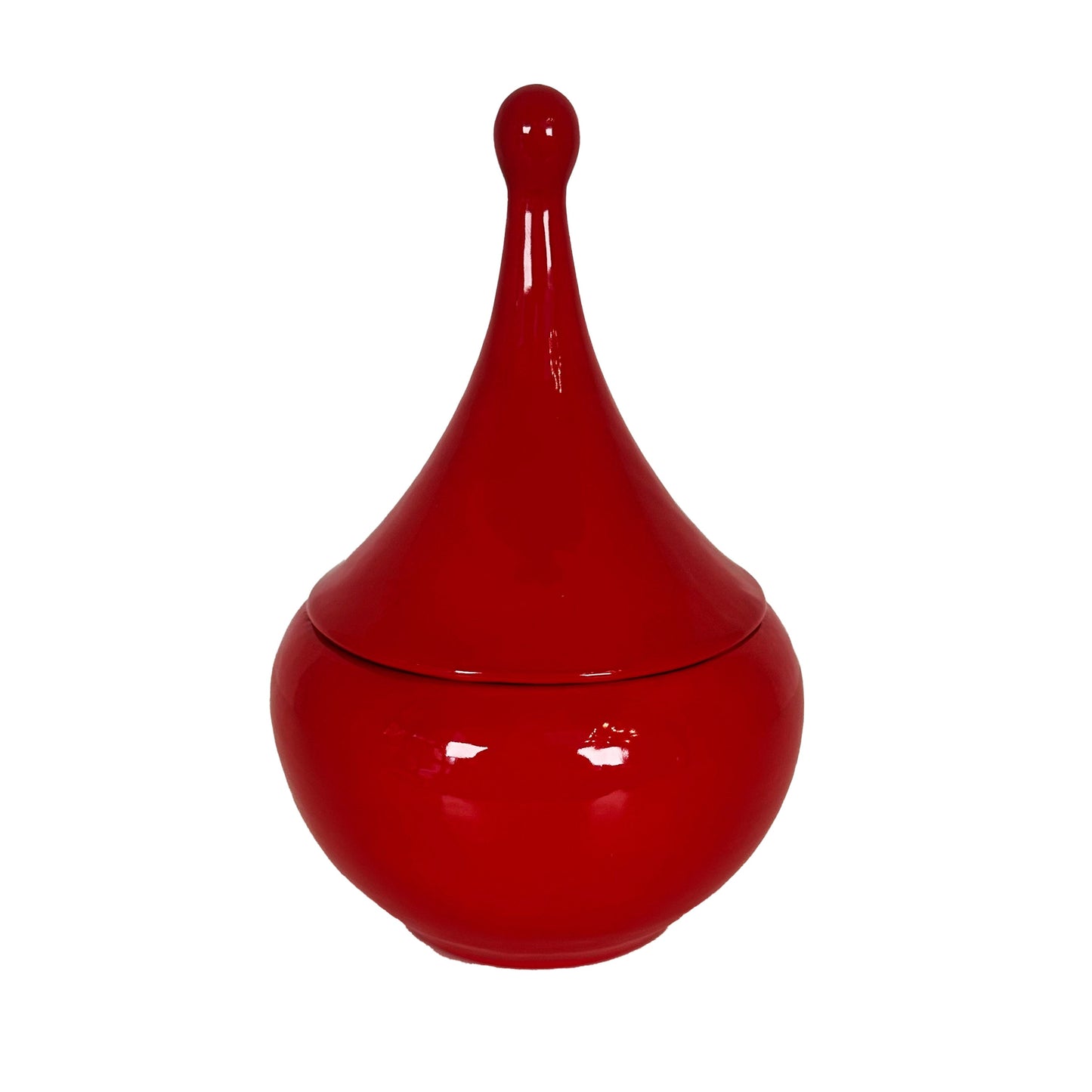 Teardrop Jars in Ruby Red