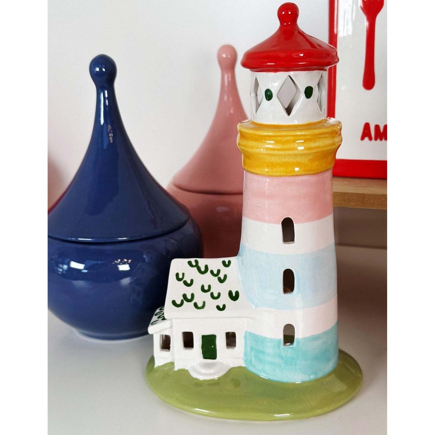 Teardrop Jars in Vintage Blue Jeans