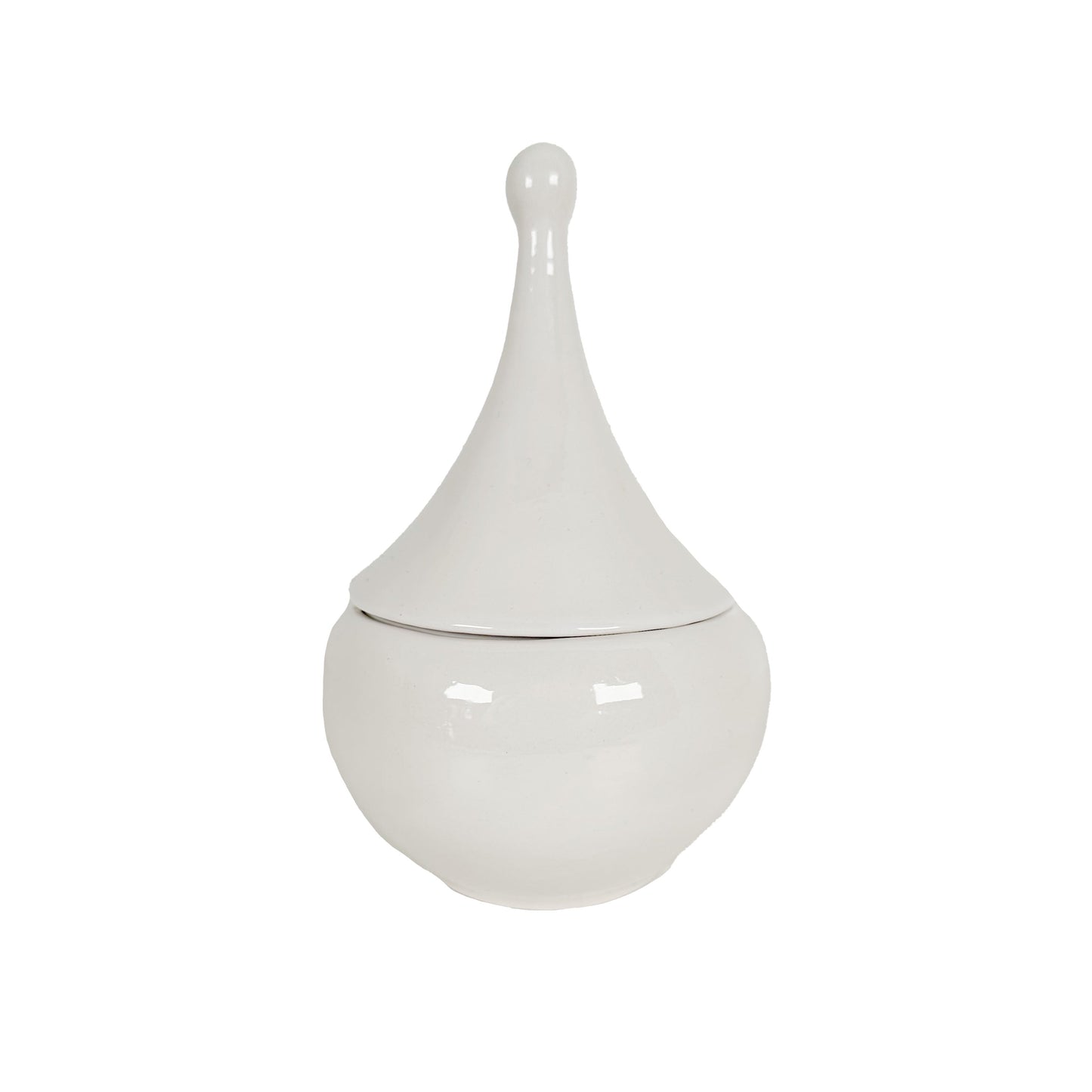 Teardrop Jars in White