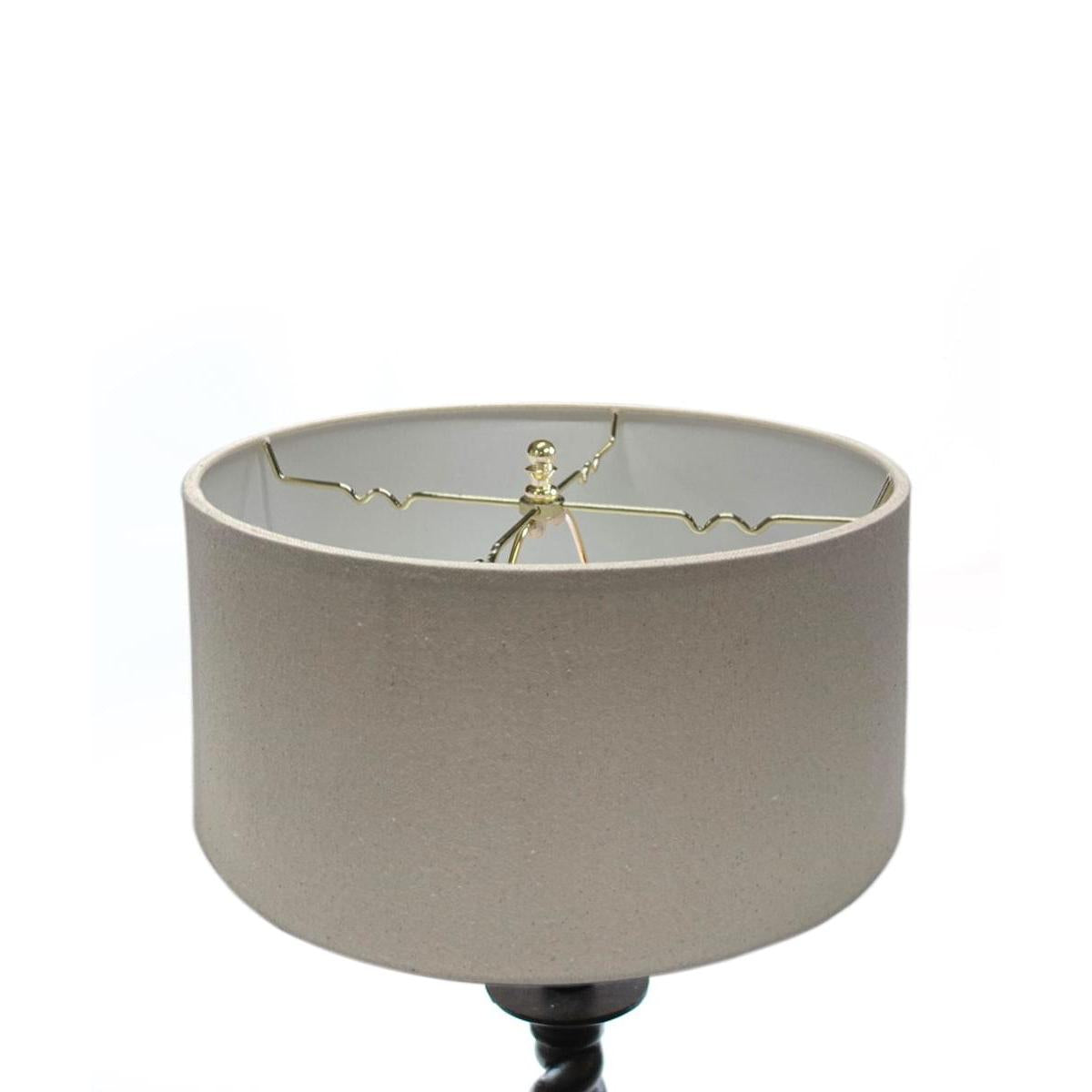Textured Oatmeal Hardback Drum Lampshade 14"x14"x7"
