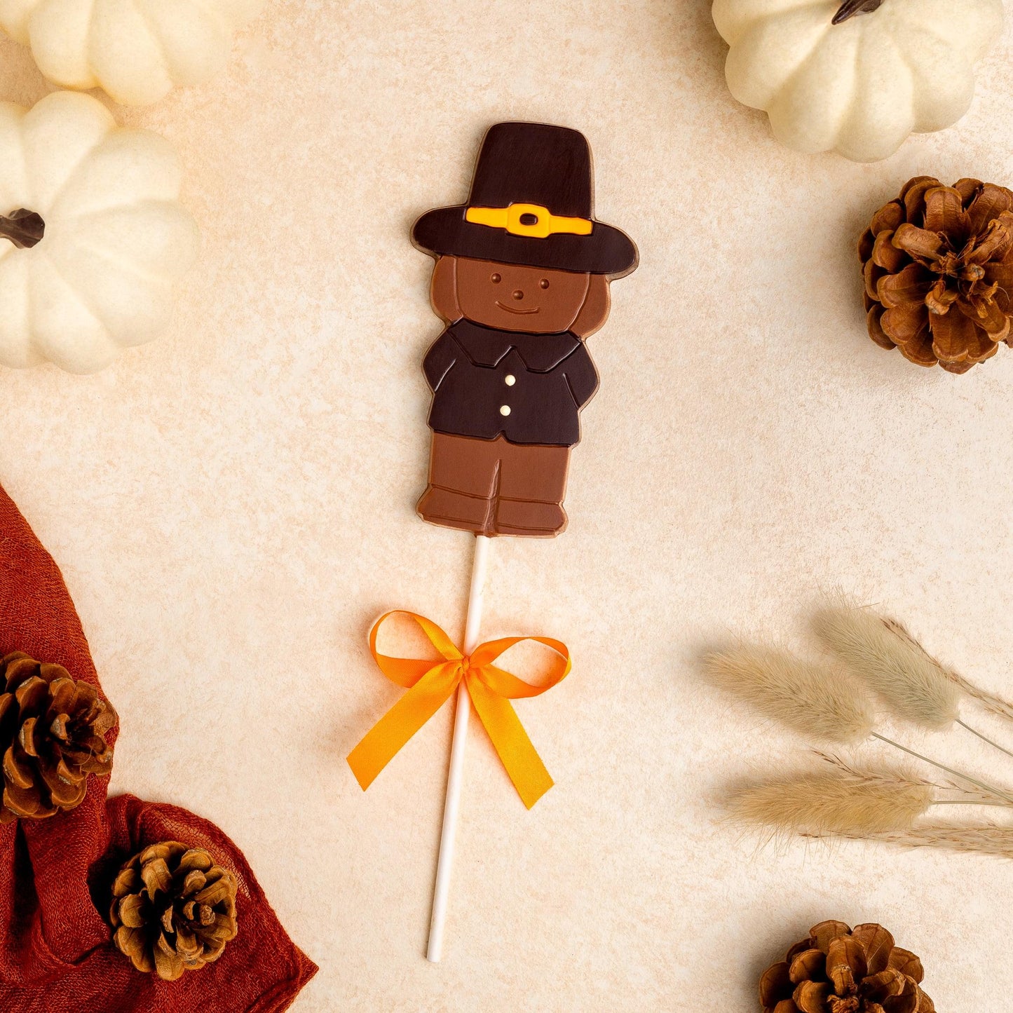 Thanksgiving Pilgrim Boy Lolly