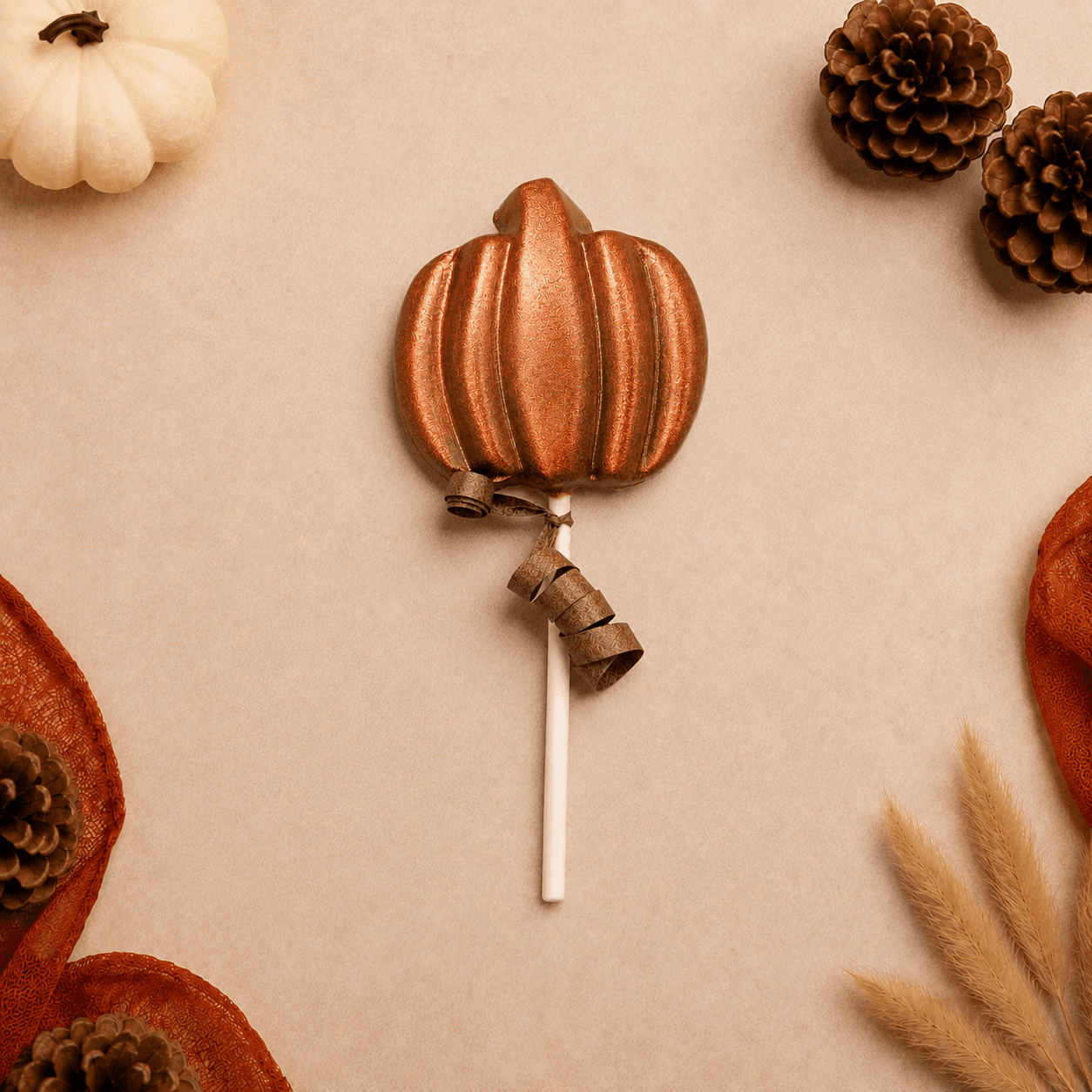 Thanksgiving Pumpkin Lolly - Gold