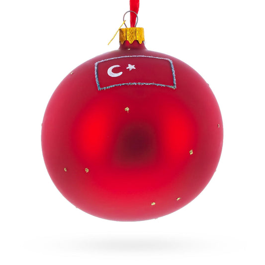 The Blue Mosque, Istanbul, Turkey Glass Ball Christmas Ornament 4 Inches