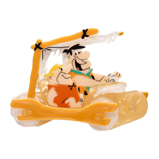a toy car with cartoon characters on it