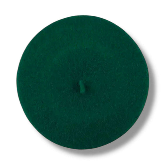 a green beret with a small needle