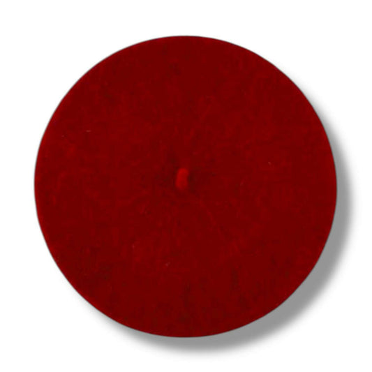a red hat with a needle