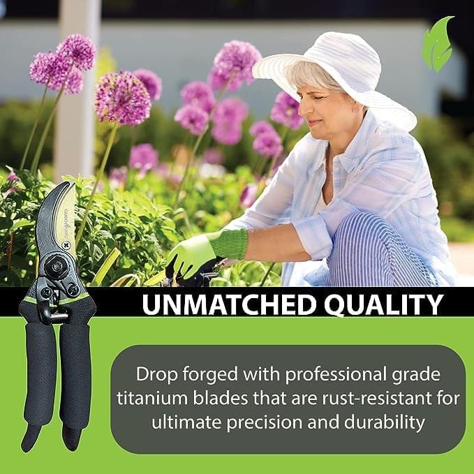 Titanium Soft Grip Garden Pruning Shears Clippers