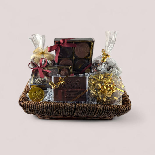 a basket of chocolates