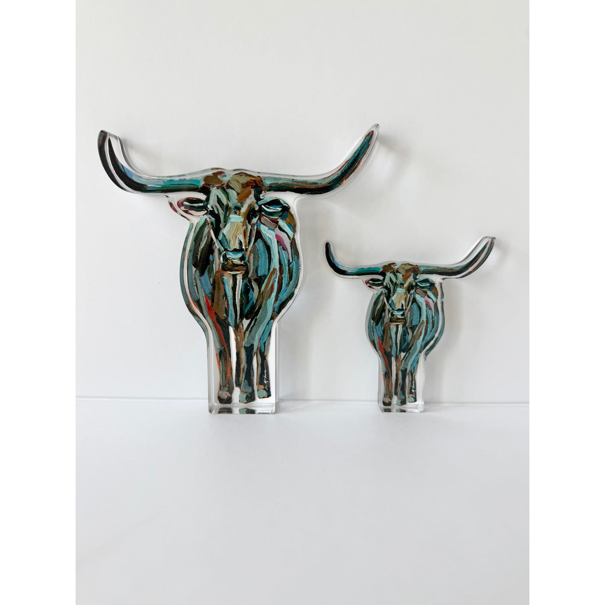 True Grit Longhorn Acrylic Tabletop Art