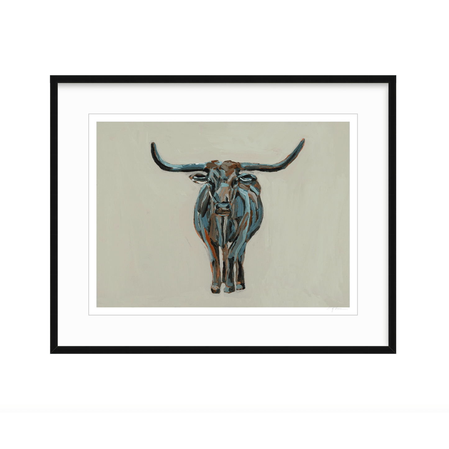 True Grit Longhorn Fine Art Print