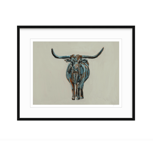 True Grit Longhorn Fine Art Print
