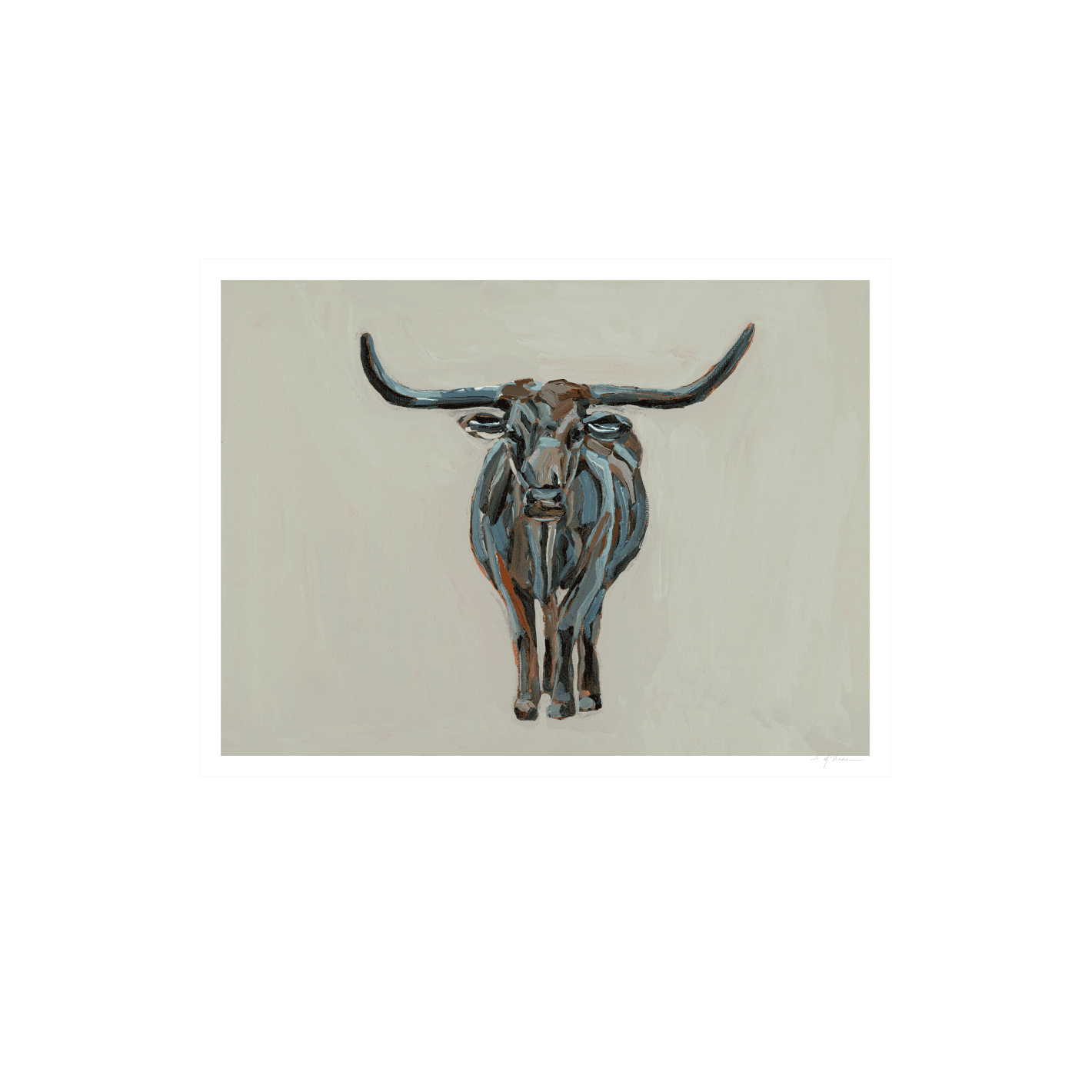 True Grit Longhorn Fine Art Print