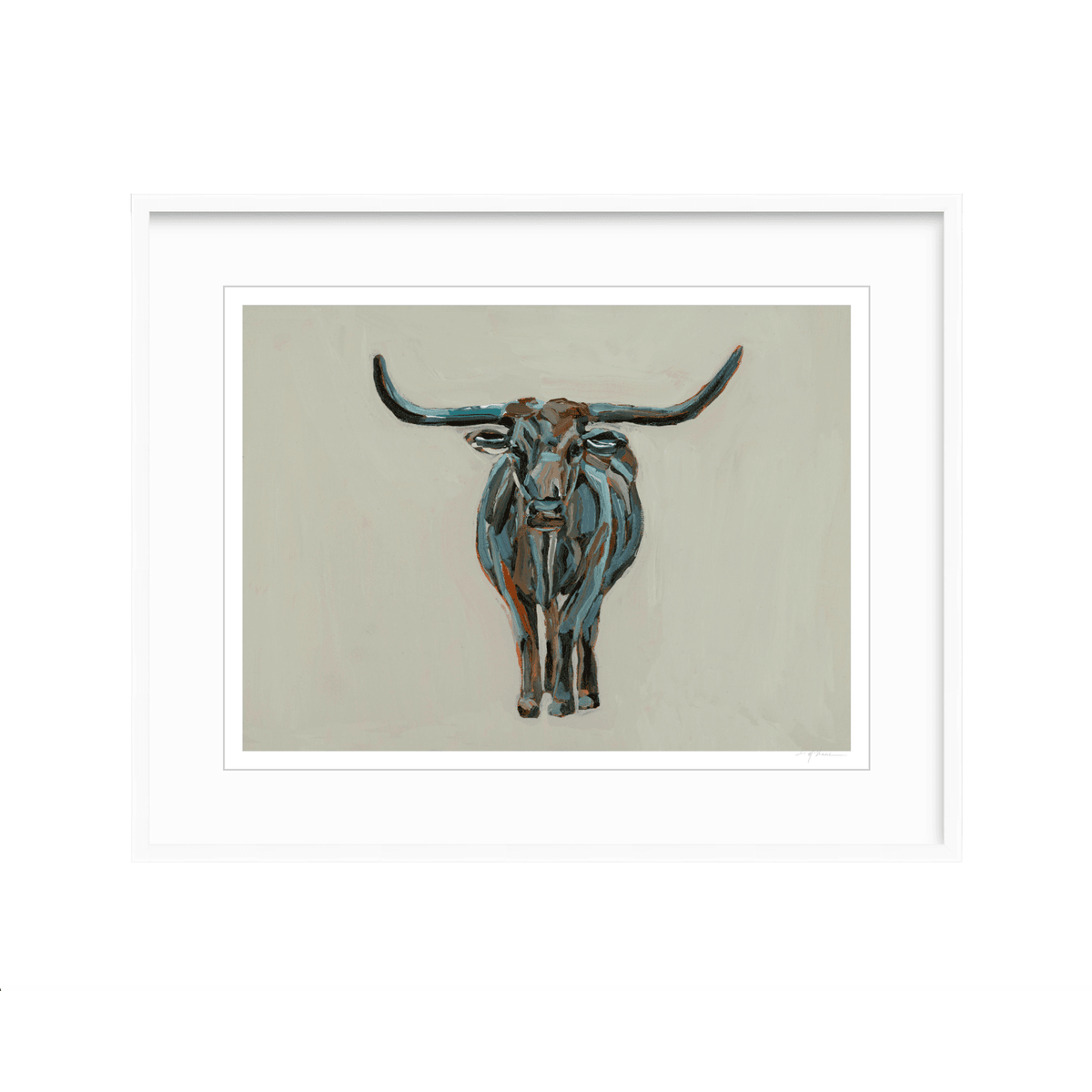 True Grit Longhorn Fine Art Print