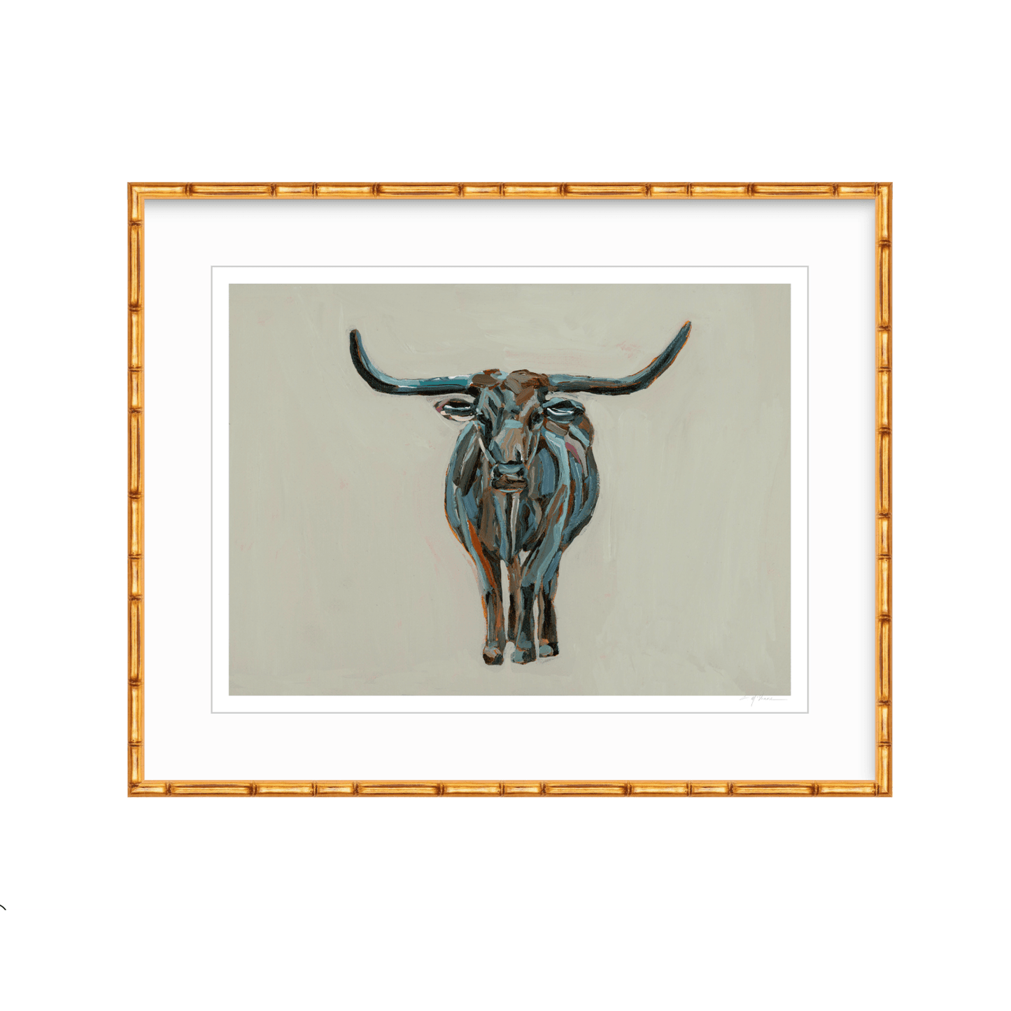 True Grit Longhorn Fine Art Print
