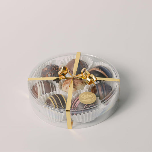 a box of chocolates in a wrapper