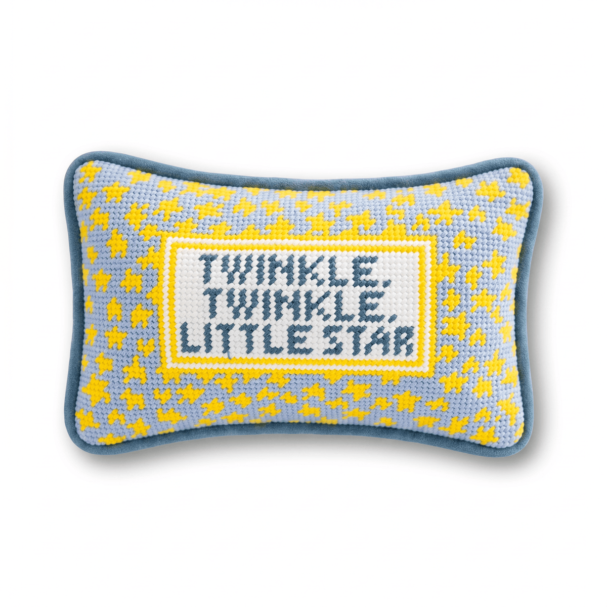 Twinkle Twinkle Mini Needlepoint Pillow