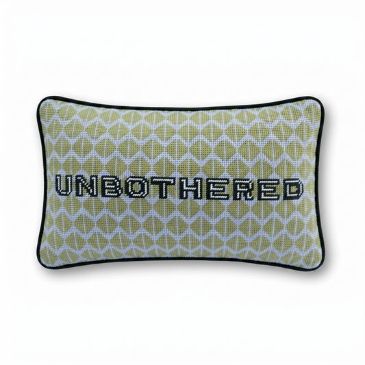 Unbothered Needlepoint Pillow