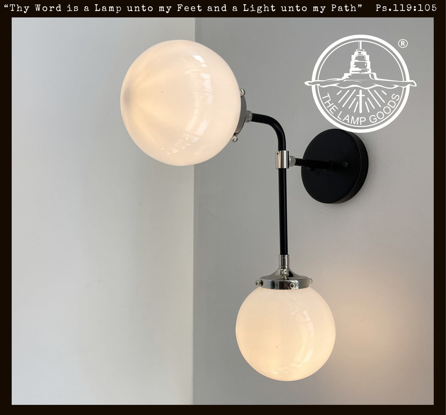 Ultra Modern Duo Wall Sconce Light Fixture
