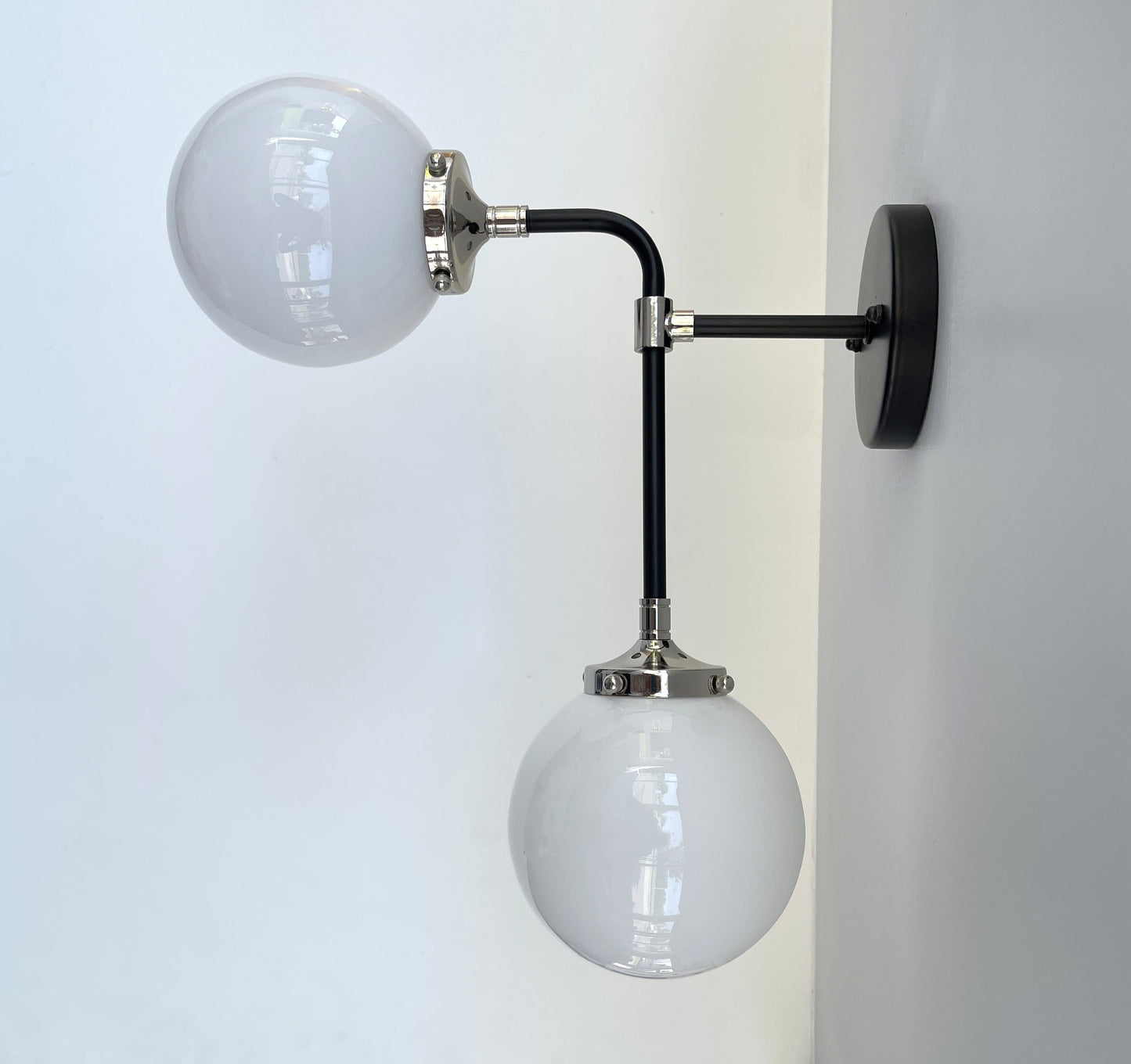 Ultra Modern Duo Wall Sconce Light Fixture