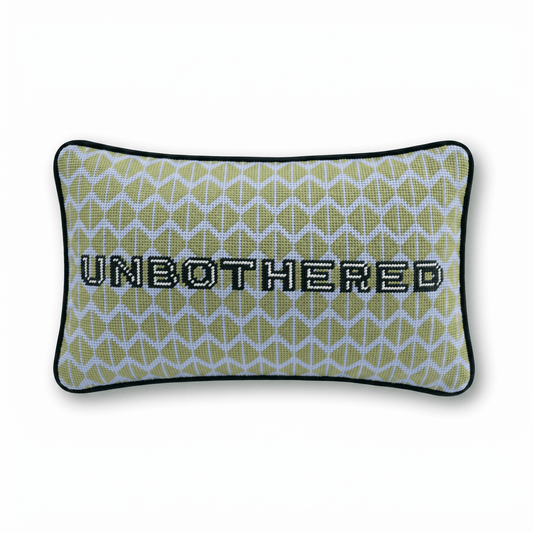Unbothered Needlepoint Pillow