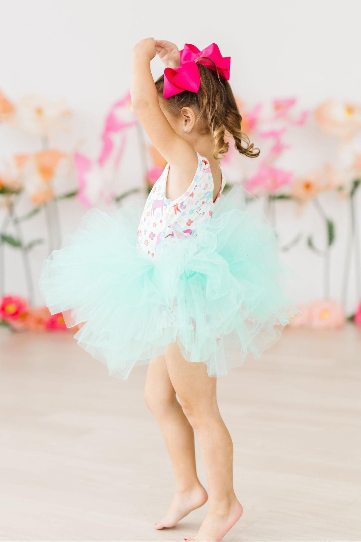 a girl in a tutu