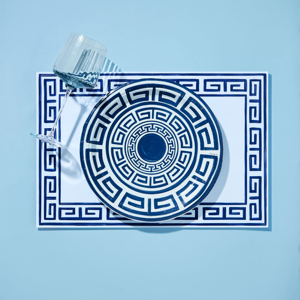 Pavilion Greek Key Paper Placemat Pad