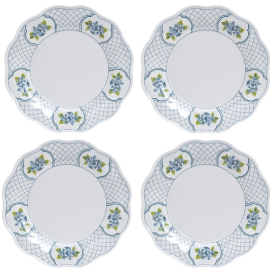 a set of plates with flowers on them