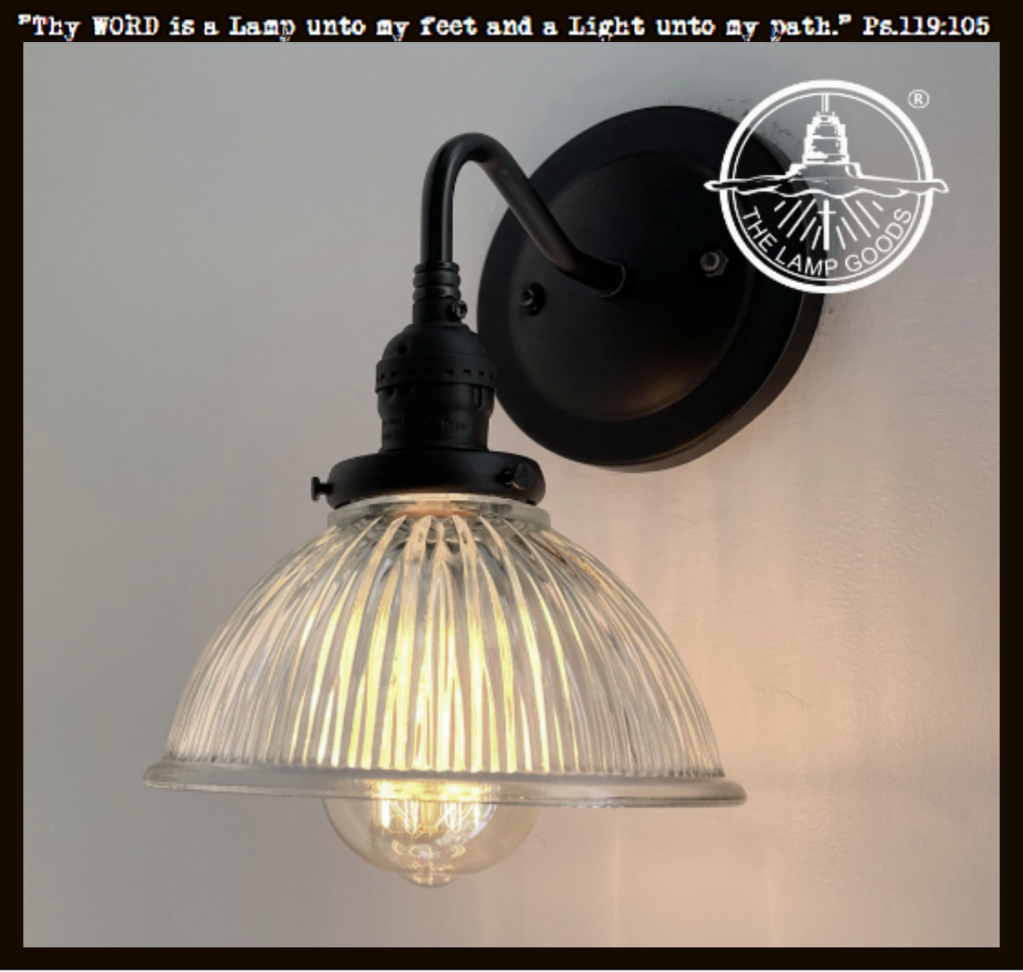 Factory Holophane Dome Exposed Socket Wall Sconce