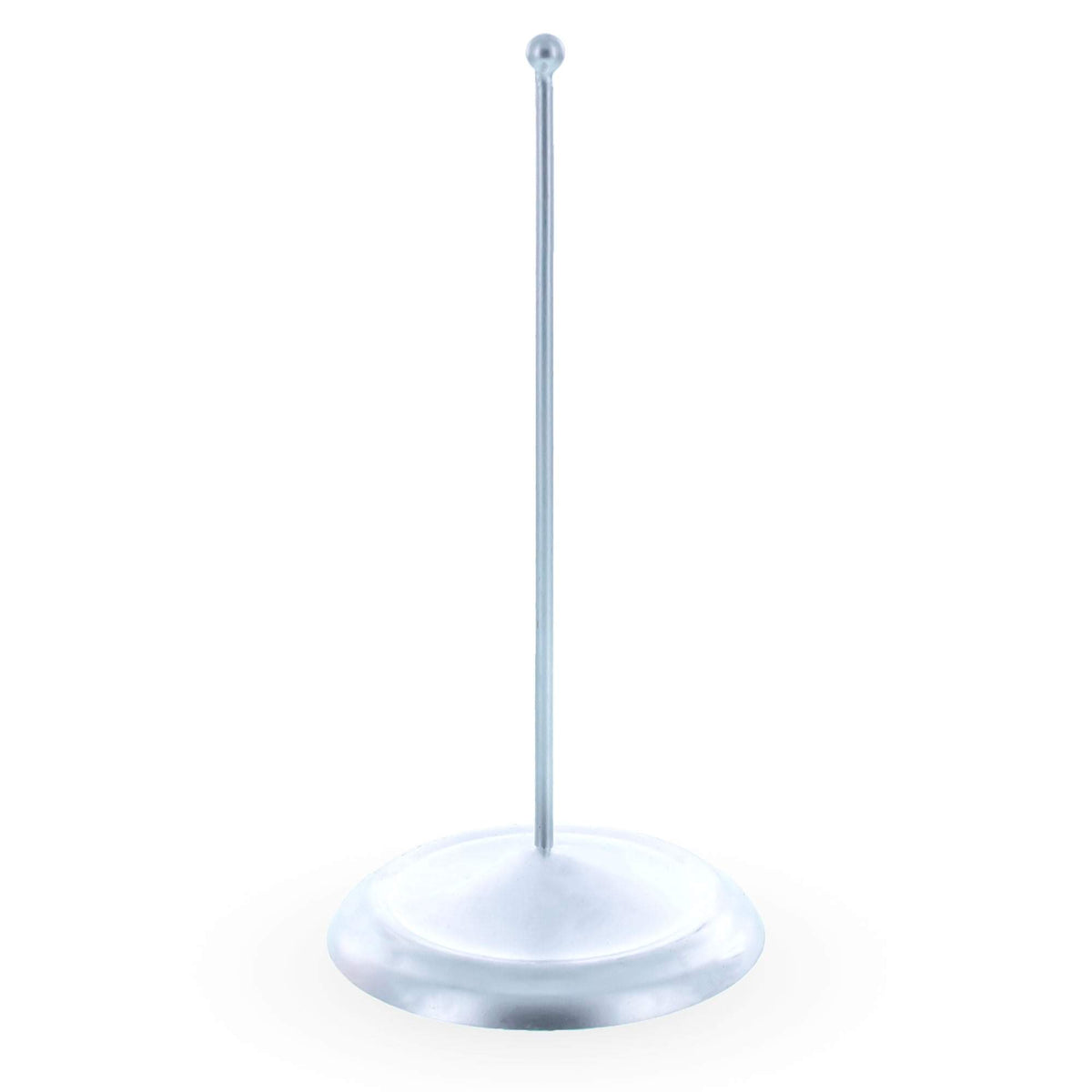 Upright Silver Metal Christmas Tree Topper Finial Stand Display Stand 7.2 Inches