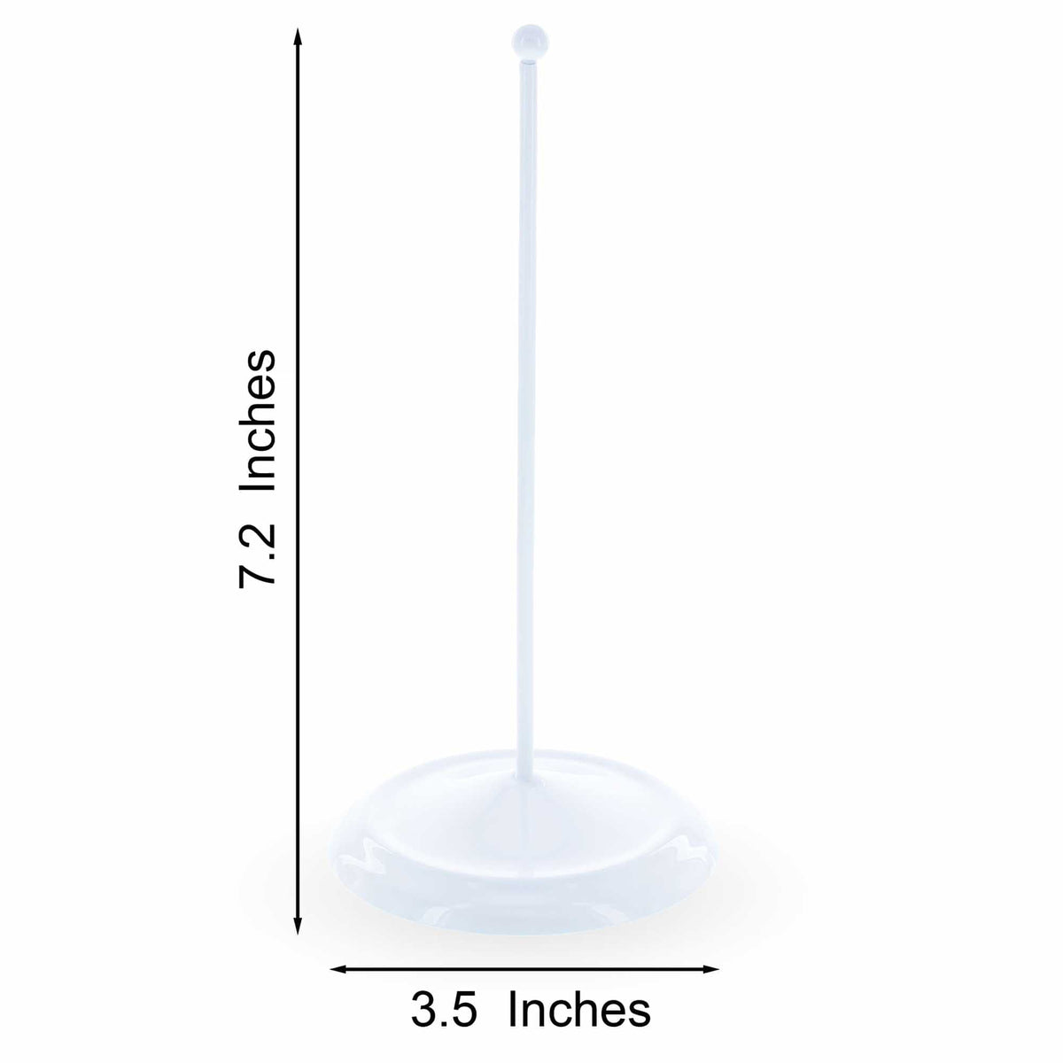 a white stand with a long pole