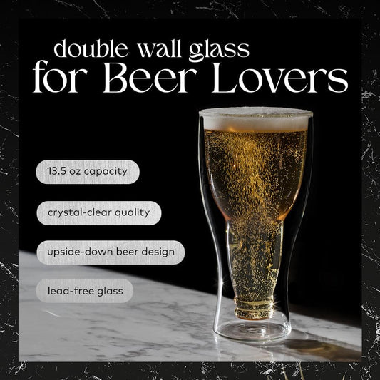 "Upside Down" Beer Glasses