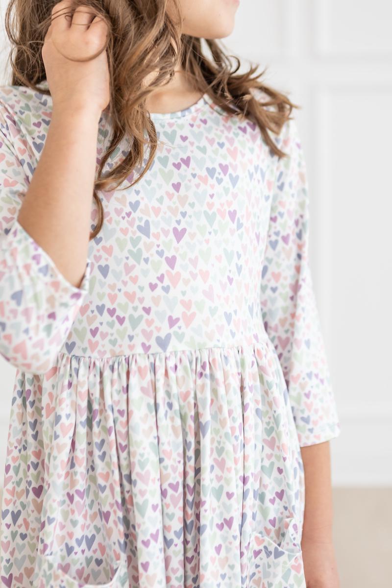 a girl wearing a dress